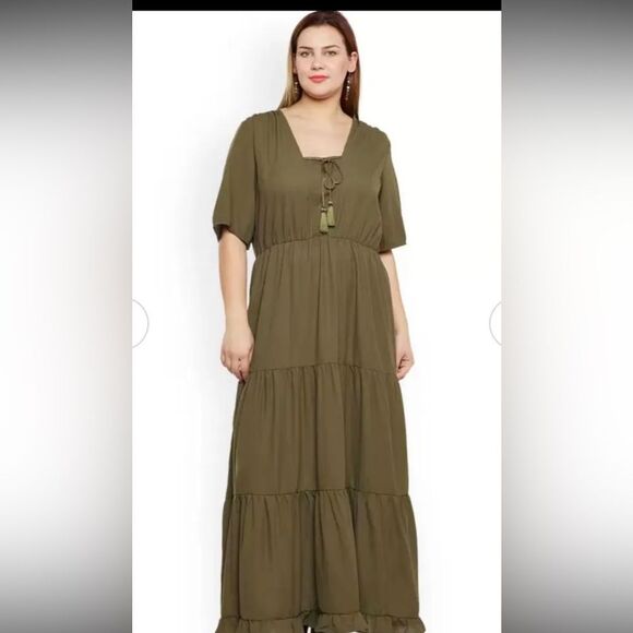 Junarose green maxi dress 14 - Picture 1 of 13